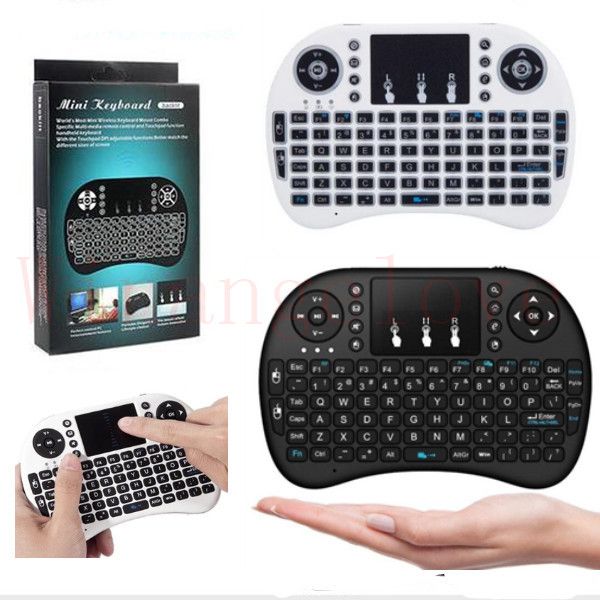 

Mini Rii i8 Wireless Keyboard 2.4G English Air Mouse Keyboard Remote Control Touchpad for Smart Android TV Box Notebook Tablet Pc