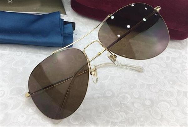 

sunglasses new box designer vintage 2245 retro with quality frame fashion fashion style popular design style 2018 pilot metal acwcw, White;black