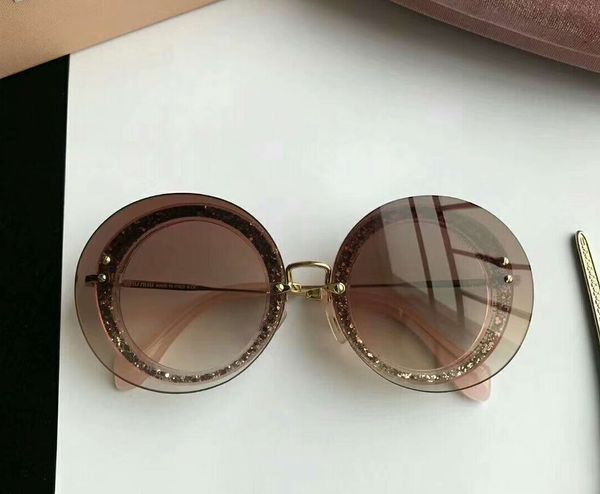 

box round sonnenbrille with glitter women transparent mu sunglasses designer 10r summer holiday grey new sunglasses eyewear ltexp, White;black