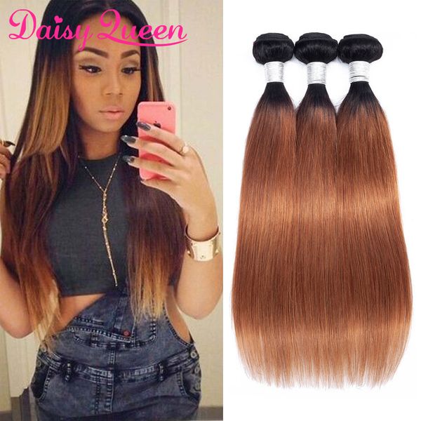 Straight Ombre Hair Bundles T1b 30 Ombre Brazilian Hair Weave