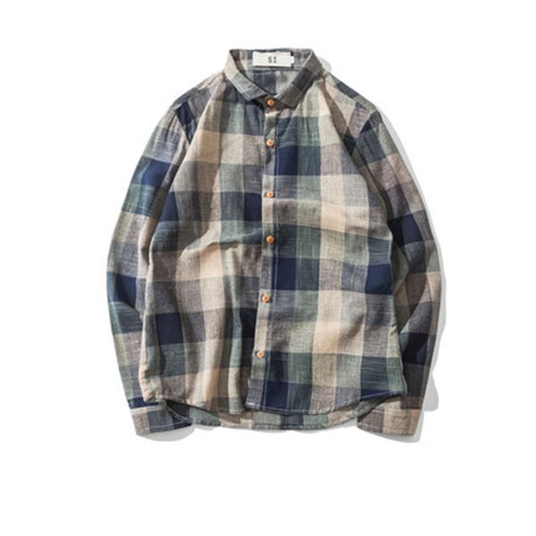 

blue mens shirt check vintage plaid loose 5xl 4xl mens shirts hip hop streetwear stylish shirt men korean japanese casual dress, White;black