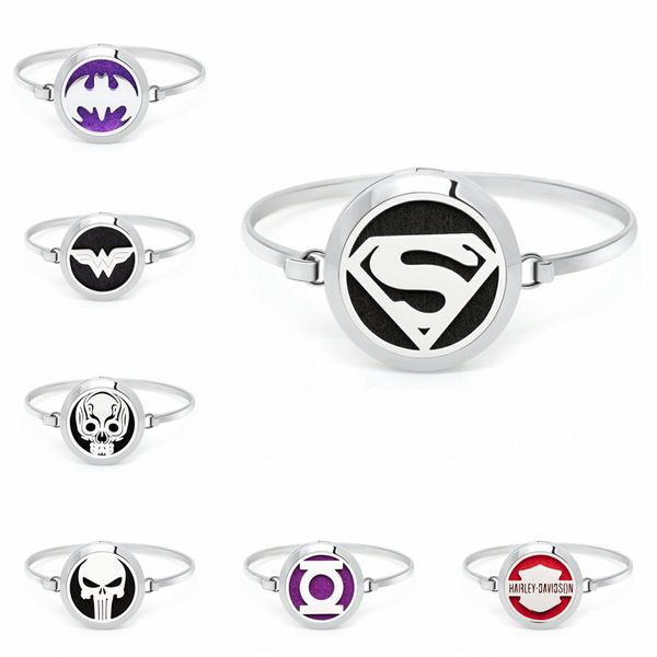 

30mm twist screw/ magnetic 316l stainless steel diffuser locket bracelet perfume locket bangles 10pcs pads, Black