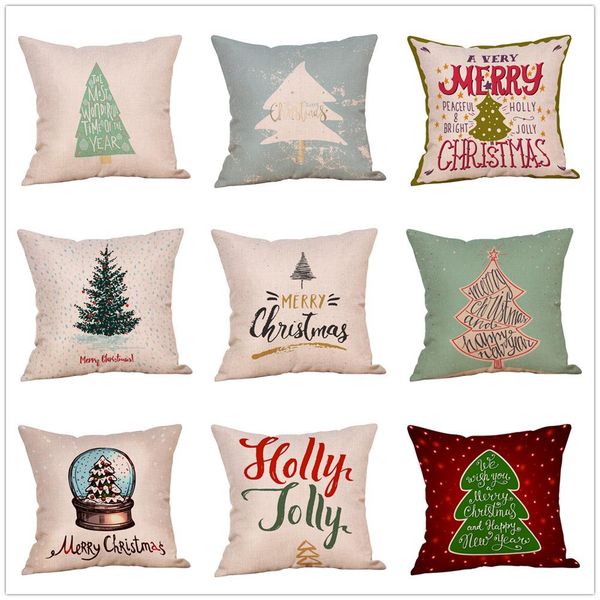 Classic Christmas Design Car Office Pillow Pillowcase Factory