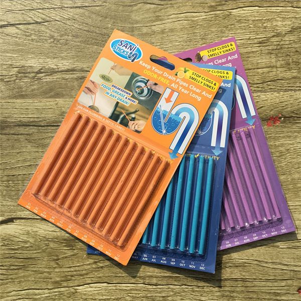 

wholesale sani sticks sewer cleaning rod drain cleaner and deodorizer unscented kitchen toilet bathtub sewage decontamination to deodorant