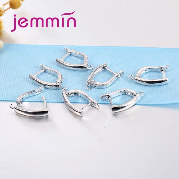 

jemmin 10pcs fine earring components diy 925 sterling silver findings earrings hooks leverback wholesale accessory, Golden;silver