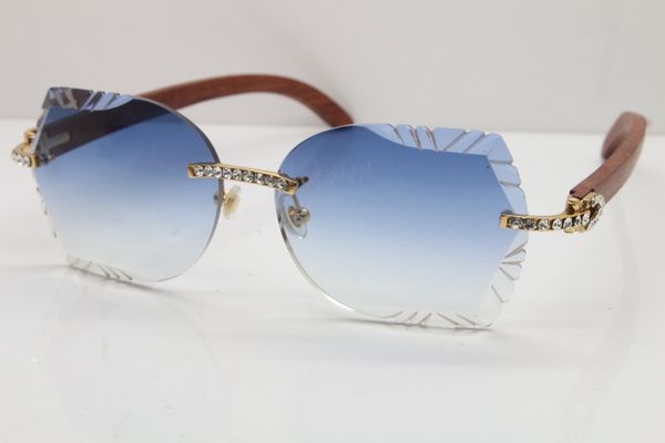 

бесплатная доставка 8200762a большие камни rimless алмазные солнцезащитной резные линзы vintage очки женщин обрезка на открытом воздухе вожд, White;black