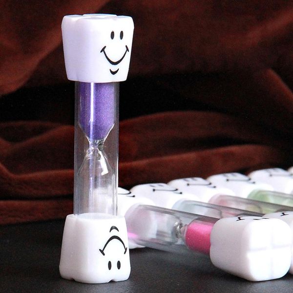 

3 minutes mini smiling face sand clock the hourglass decorative household items kids toothbrush timer sand clock gifts