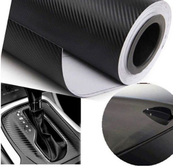 2019 1 27 30cm Black 3d Carbon Fiber Car Interior Panel Computer Sticker Vinyl Wrap Auto Film Decal Universal Accessory Decorations 2019 Sale Hot From