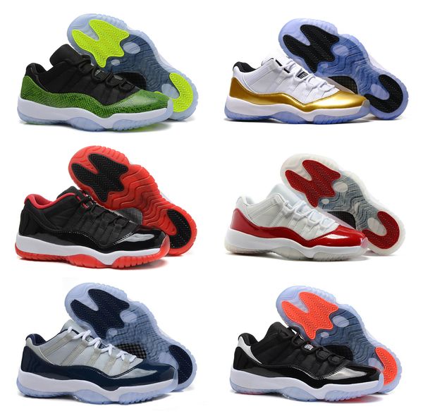 

with box 11s 11 bred concord legend gamma blue varsity red space jam gym red 11 basketball shoes for women men with box