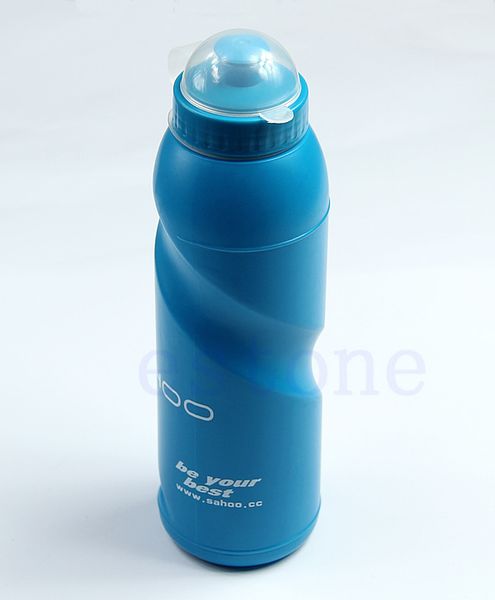 

new outdoor sports cycling camping bicycle bike 700ml sports water bottle blue