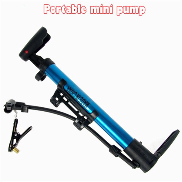 

1pc mini portable bicycle pump for cycling inflatable pump & mountain bike aluminum alloy high-pressure pump