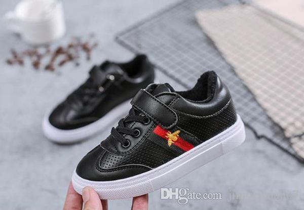 

Best-selling new 2019 spring winter girls little white shoes student sports shoes boys net shoes 21-37cm