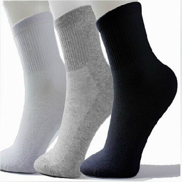 

men socks long cotton socks male spring summer cool soild mesh for all size, Black