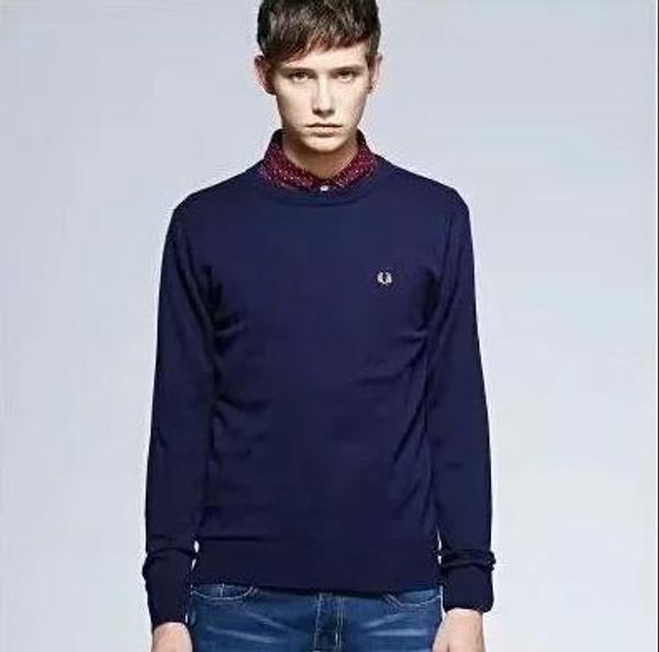 

2018 новая мода мужчины зима вышивка свитера О-образным вырезом с длинным рукавом т