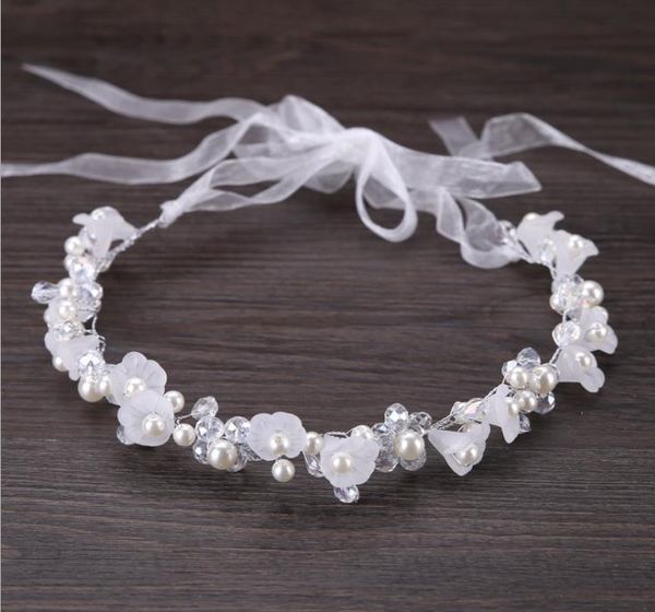 

люкс кристалл цветов головные уборы, Silver