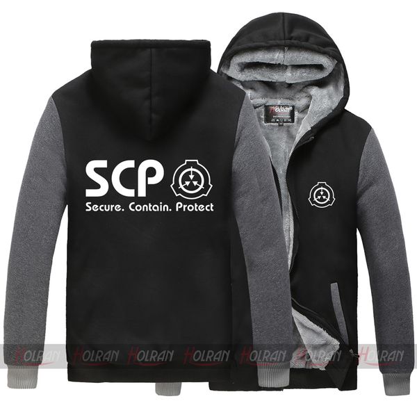 

containment hoodie coat natural foundation super scp jacket special thicken procedures fbqvw, Black