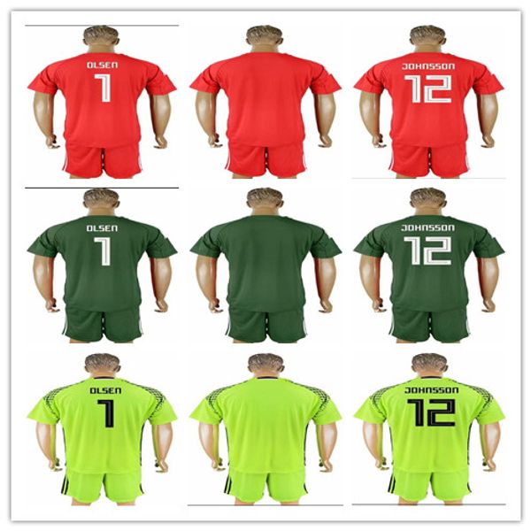 

Men jer ey 2018 world cup weden goalkeeper 1 ol en 12 john on red green yellow jer ey whole ale