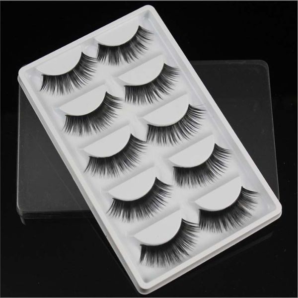 

5 pairs/box thick eyelashes natural long fake eyelashes soft eyelash extension w39 makeup kit fake eye lash