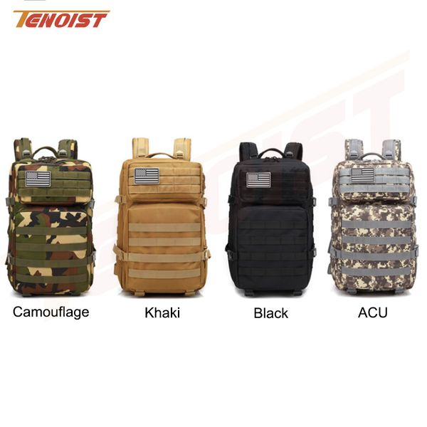 

new waterproof high capacity 32*29*46cm 43l oxford 600d outdoor camouflage tactical sport hiking cycling sport backpack