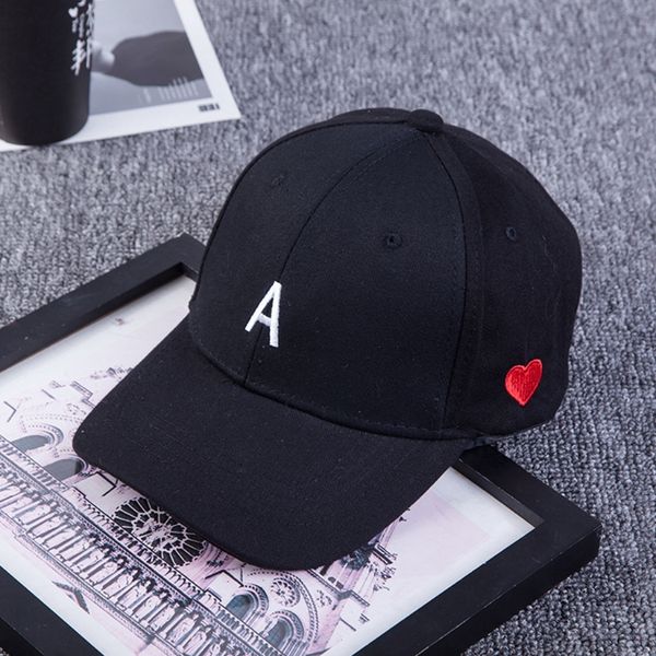 

baseball cap fashion embroidered letter heart men women hip hop style snapback, Blue;gray