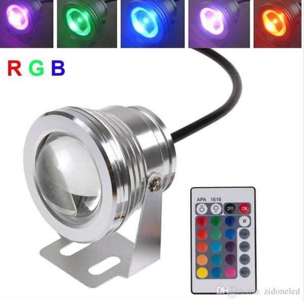 

10w rgb swimming pool lights led underwater fountain light dc12v underwater led lights ourdoor lighting fixture