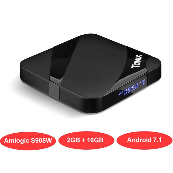 

tx3 max smart tv box andriod 7.1 amlogic s905w quad core 2gb 16gb wifi bluetooth 4k streaming media player