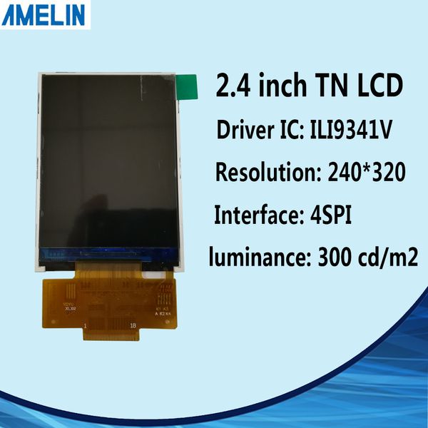 Display modulo LCD da 2,4 pollici 240 * 320 tft con schermo di interfaccia SPI e angolo di visione TN