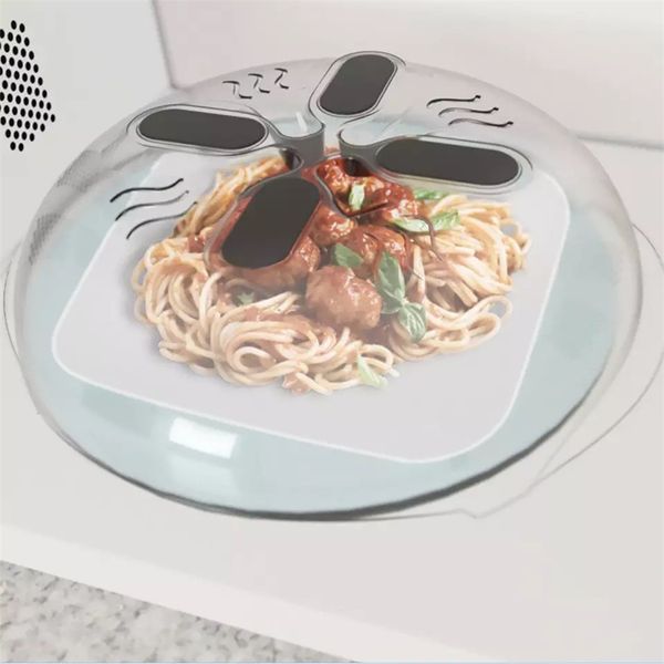 

magnetic microwave splatter lid with steam vents microwave splatter lid splatter guard cover microwave hover anti-sputtering cover