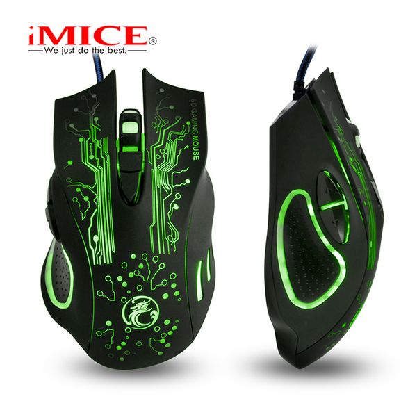 

2018 estone x9 5000dpi led optical usb wired gaming mouse gamer computer pc lapprofessional game mice batter than x5 x7