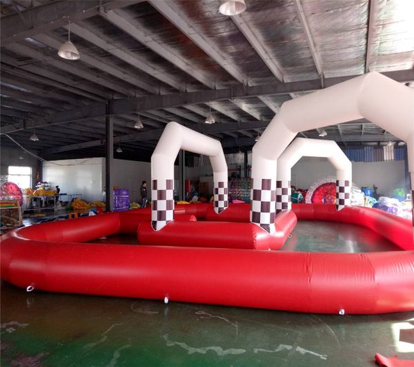 

Popular inflatable game inflatable runway outdoor port track for kid ocean hipping