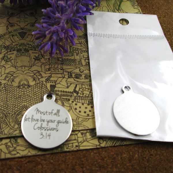 

40pcs--" most of all let love be your guide colossians 3:1"stainless steel charms more style for choosing diy charms pendants for, Bronze;silver