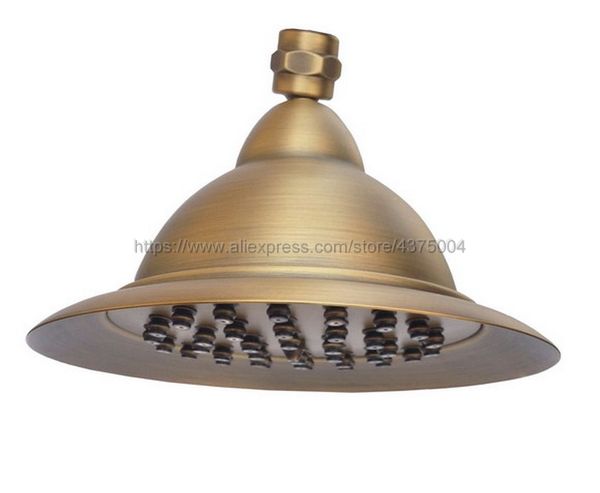 

new 7.7 inch antique vintage brass round bathroom rain shower head bathroom accessaraies nsh004