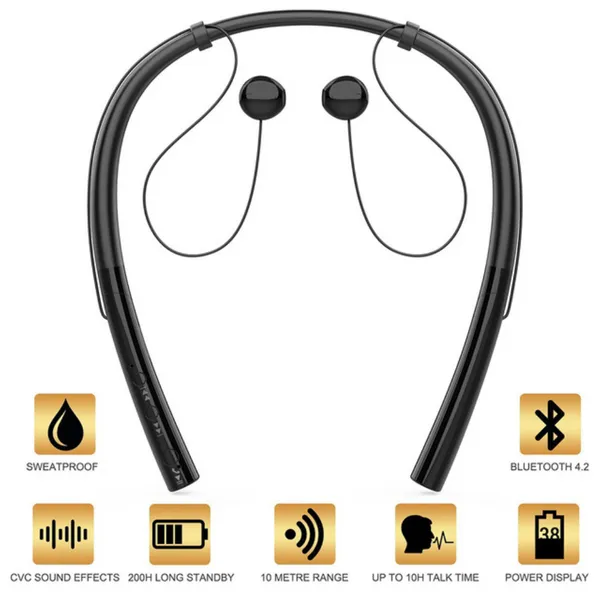 Q14 Kabel-Kopfhörer Bluetooth-Headset Mini Bluetooth-Kopfhörer-Stereo-Dual-Modus-Sport-Headset mit Mikrofon für Telefon