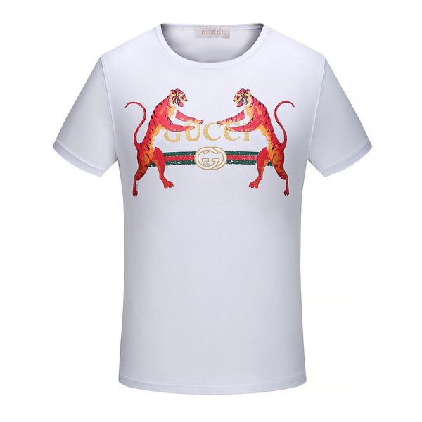 

2019 new men and women spring summer sport men's short sleeved t-shirt slim o-neck men fashion funny t shirt, White;black