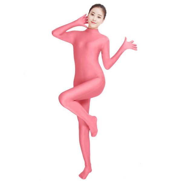 

swh023) light pink spandex full body skin tight jumpsuit zentai suit bodysuit costume for women/men unitard lycra dancewear, Black