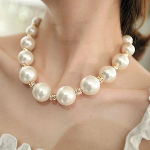 

fashion girls pearl necklace mommy and me vintage pearl matching girls clothes kids lady accessories, Red;brown