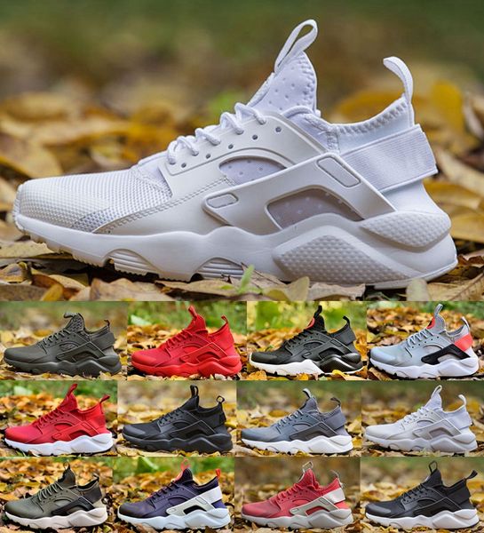 

2018 air huarache 4 iv running shoes for men & women,green red mens womans triple huaraches sports shoes huraches trainers sneakers 36-46