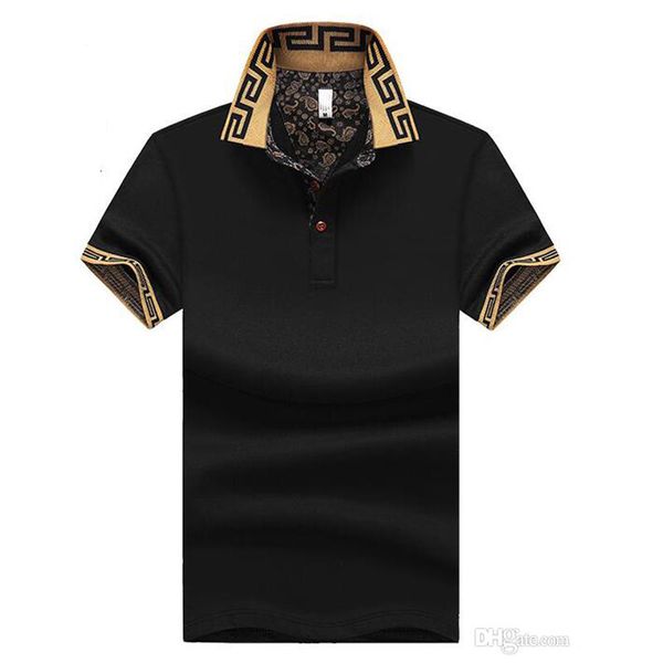 

Мужская поло рубашка Стиль Летняя мода Мужчины Лацкан поло рубашки Повседневный
