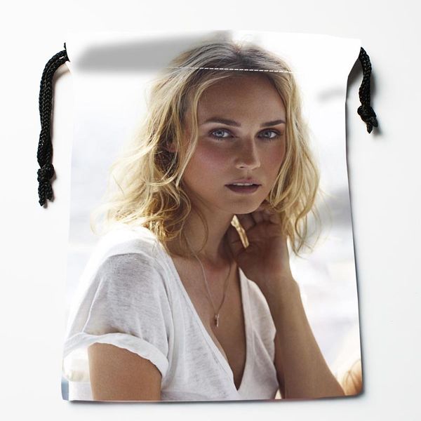 

new arrive diane.kruger drawstring bags custom storage bags storage printed gift more size 27x35cm diy your picture