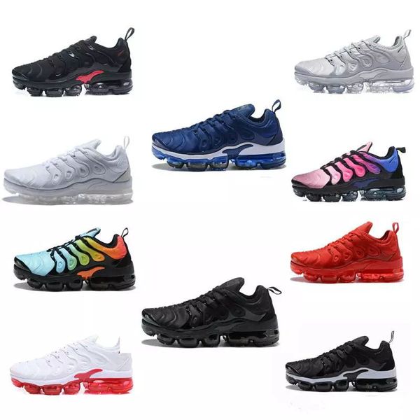 

2018 Max TN Plus Running Shoes Designer shoes Classic Outdoor Run Shoes tn Black White Sport Shock Sneakers Mens requin size 36-44