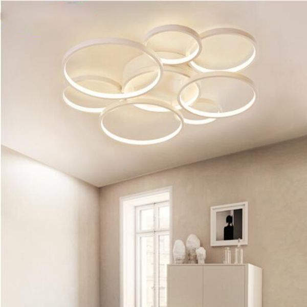 Modern LED Tavan Işıkları Alüminyum Dairesel Avize Aydınlatma Oturma Odası Yatak Odası Restoran Yemingecek