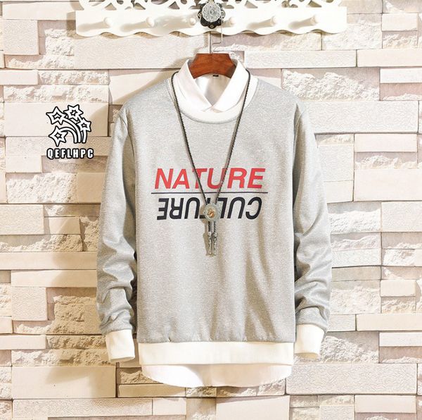 

autumn winter keep warm fashion casual men coat sweater long sleeves men hoodies & sweatshirts men clothing circular collar pullover ay88, Black