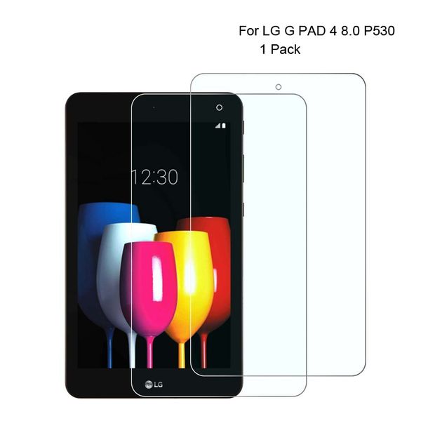 

9h hd clear premium tempered glass screen protector film for lg g pad3 2 x2 v700 v755 with retail packing