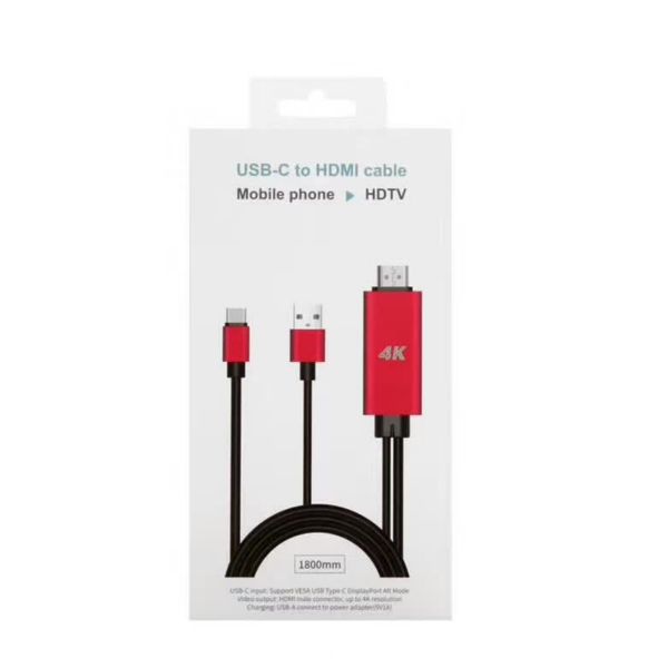 

new usb-c to hdmi cable usb 3.1 digital av adapter convertor 4k hdtv converter cable for microsoft surface pro4 dell xps13/xps15