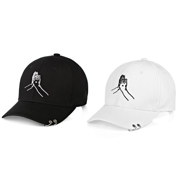 Iron Ring Decoration Women Baseball Cap Casual All Match
