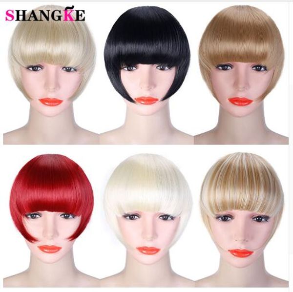 Synthetic Hair Bangs 2clips Clip In Hair Extension Black Brown