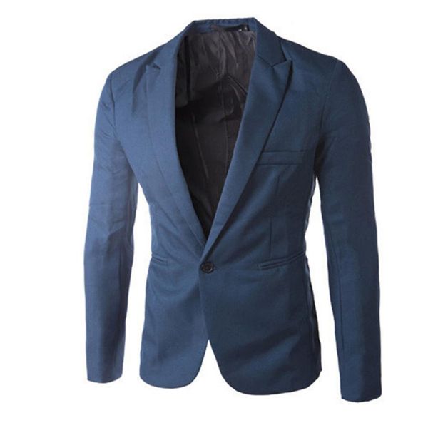 

muqgew 2017 autumn fashion casual blazer men formal jacket plus size business slim fit solid jacket dress suits blazer coat suit, White;black