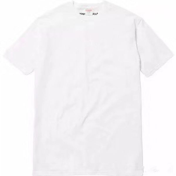 

logo tee ftw dirty words embroidered cotton round neck short-sleeved fxxk the world summer mens women tee hfwptx077, White;black