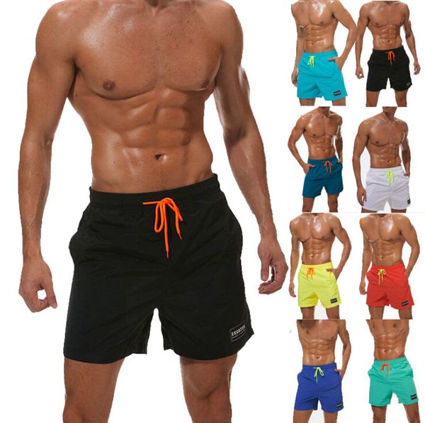 

10 Colors Mens Quick Dry Swim Shorts with High Quality Hot Summer Beach Sports Pants with Pockets for Male Customization Shorts