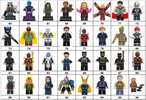 

Wholsale Super hero Mini Figures Marvel Avengers DC Justice League Wonder woman Ironman Batman Deadpool building blocks kids gifts